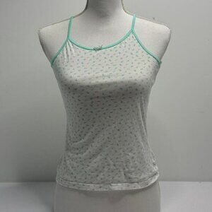 Women’s XS Full Length Cotton Floral With Tiny Bow Cami/Tank